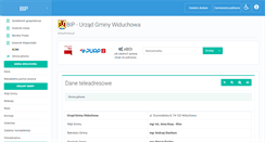 Desktop Screenshot of bip.widuchowa.pl